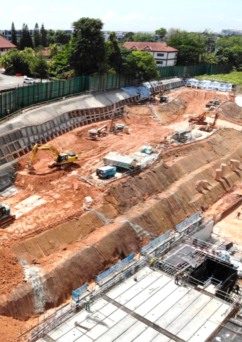 North south corridor tunnel in Singapore